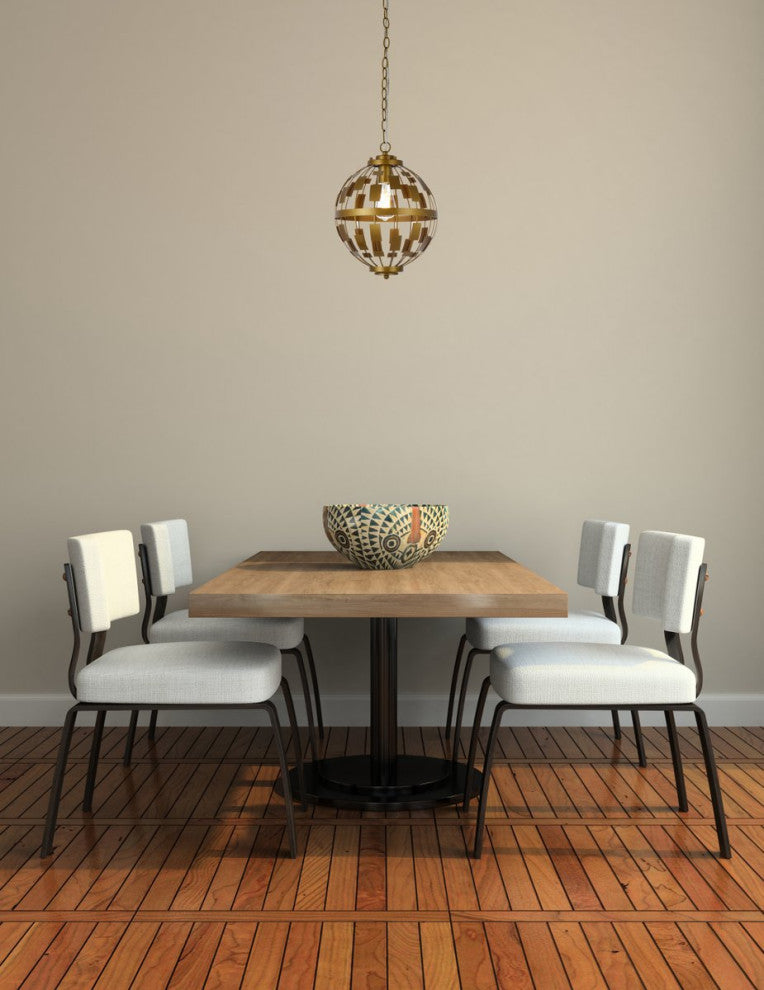 Louie 1-Light Pendant, Brass