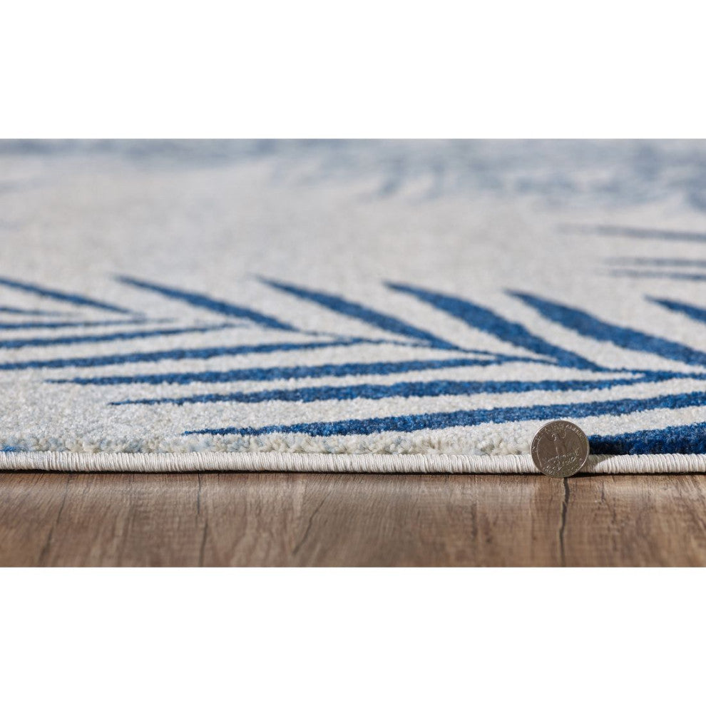 KAS Stella 6266 Ivory/Navy Fauna Area Rug, 7'10"x10'10"