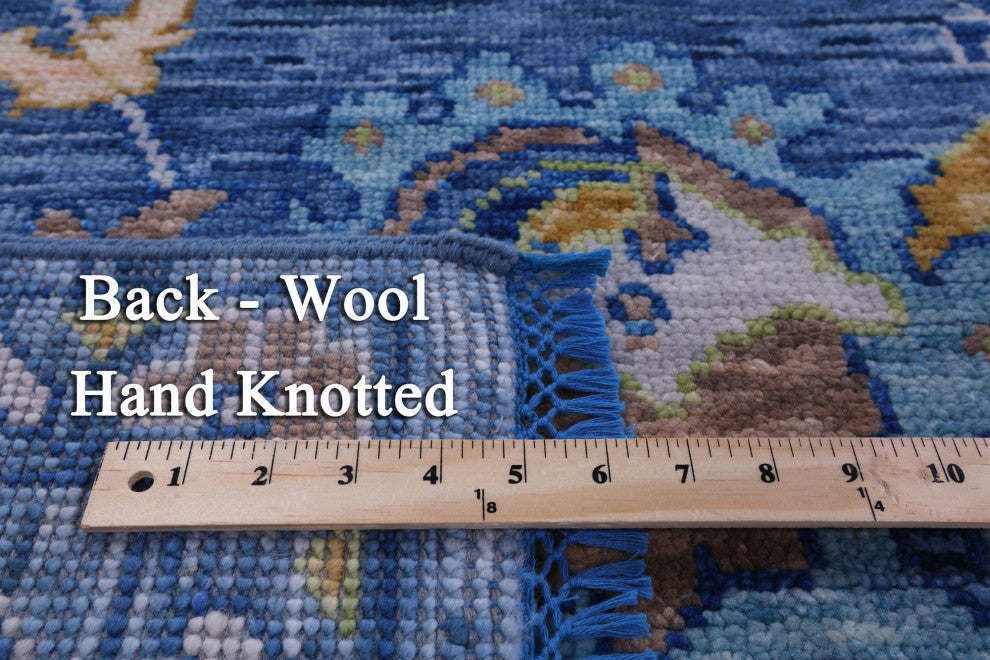 Handmade Turkish Oushak Wool Rug 8' 10" X 12' 5" - Q15711