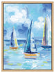 Sylvie Come Sail Away Framed Canvas by Rachel Christopoulos, Natural 18x24