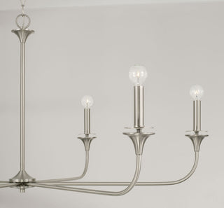 HomePlace Lighting Presley 6-Light Chandelier 448961BN Brushed Nickel