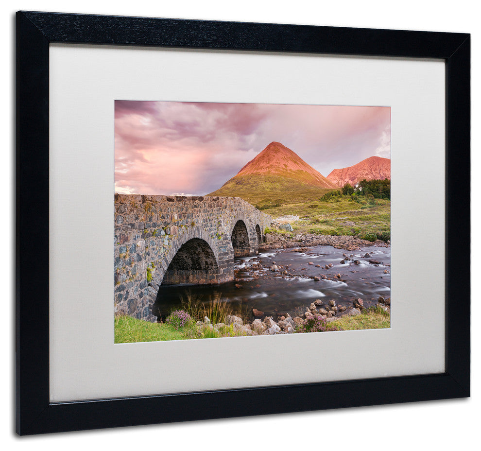 Blanchette Photography 'Scottish Bridge', Black Frame, White Matte, 20"x16"