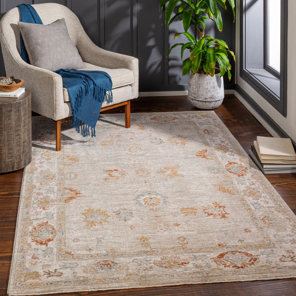 Avant Garde AVT-2310 Traditional Rust/Gray 7'10"x10'3" Area Rug