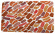 Goals, Gourds, and Gatherings Wenstry Geometric Print Bath Mat, Orange, 21"x34"