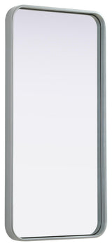 Elegant Lighting MR8A1836 Remy 18"W x 36"H Rectangular Flat - Silver