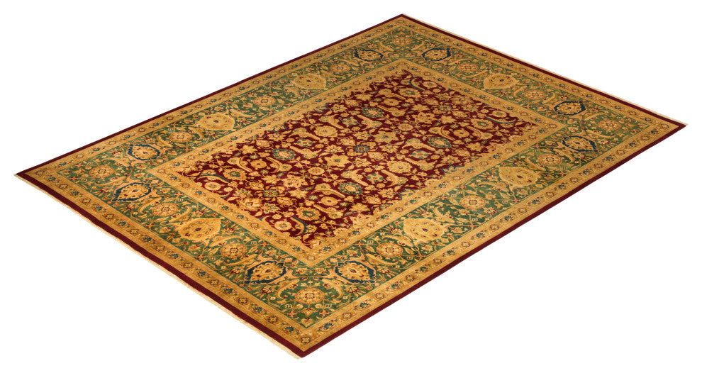 Mogul, One-of-a-Kind Hand-Knotted Area Rug Red, 9'2"x12'2"