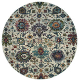 Oriental Weavers Andorra Stone/ Multi Oriental Indoor Area Rug 7'10" RND