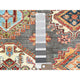 Stone Gray, Extra Soft Wool, Hand Knotted Afghan Super Kazak Rug, 10'3"x13'10"