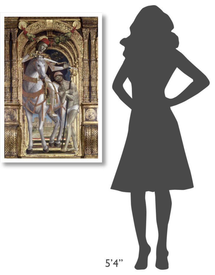 "Madonna and Child, From The Polyptych of Saint Martin" Paper Art, 26"x38"