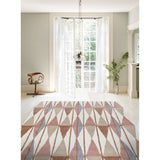 Retro Verve Area Rug, Rust, 3'x5'