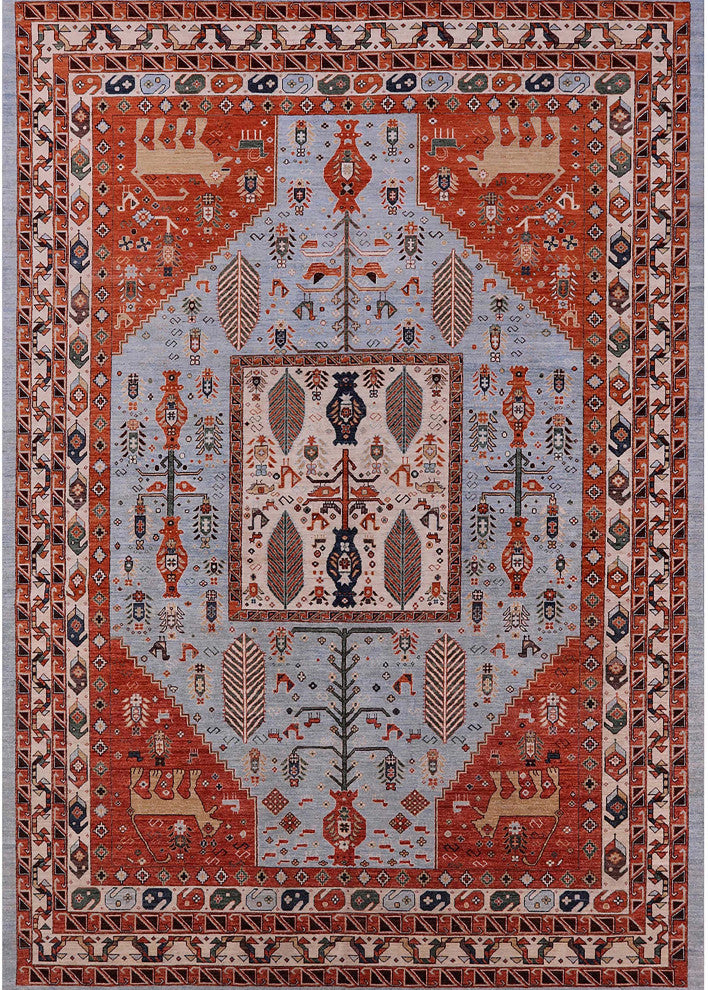 Ahgly Company Indoor Rectangle Mid-Century Modern Area Rugs, 8' x 12'