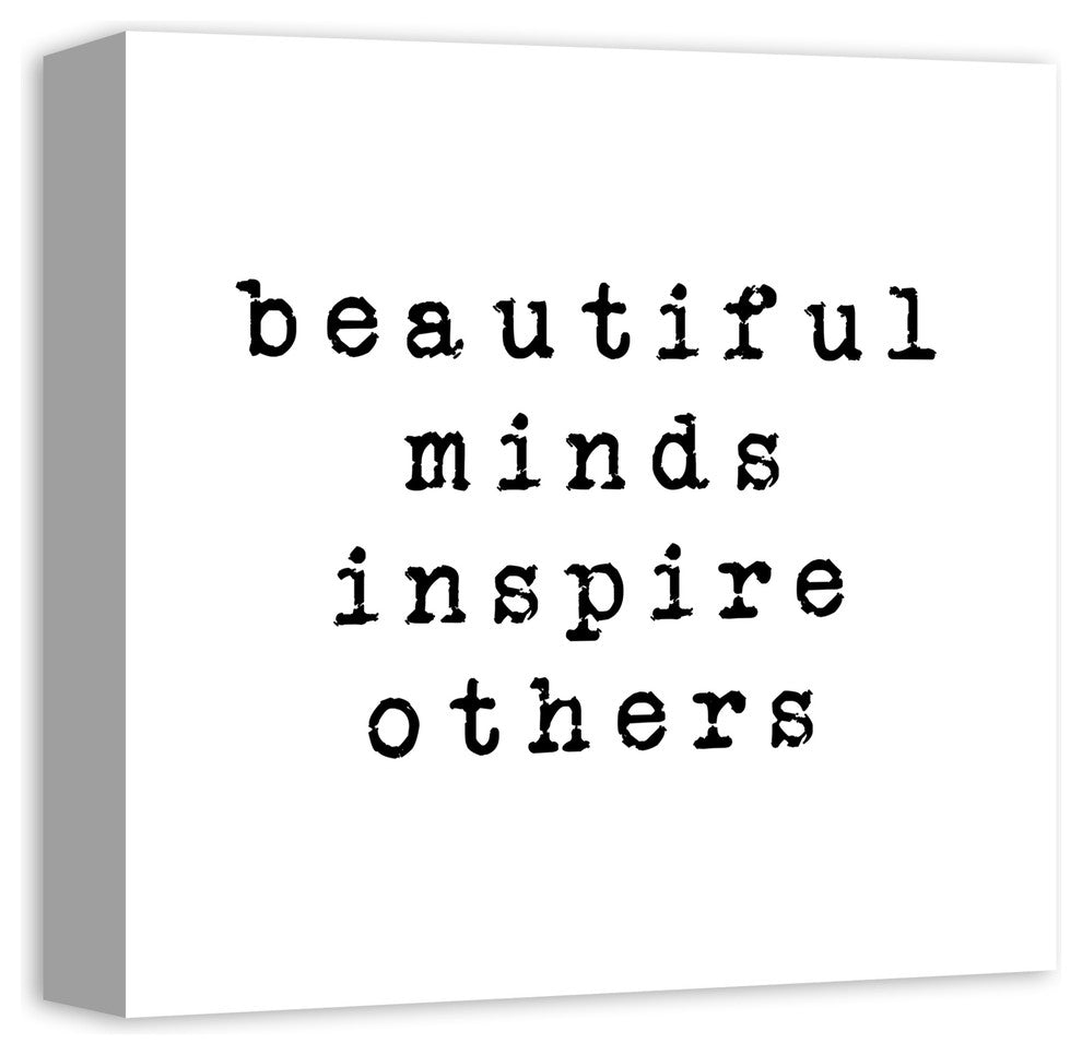 Beautiful Minds Inspire Others Canvas Wall Art, 12x12