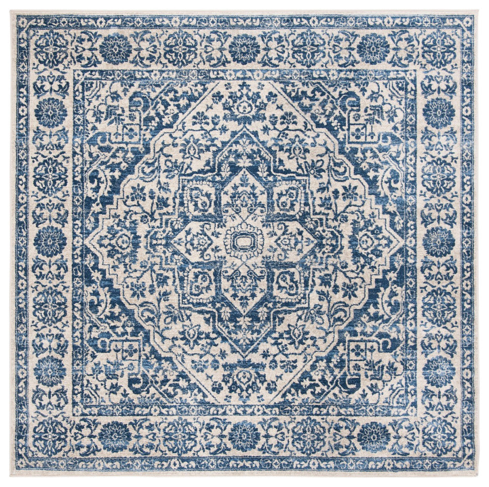 Safavieh Brentwood Bnt832M Rug, Navy/Light Gray, 2'0"x12'0" Runner