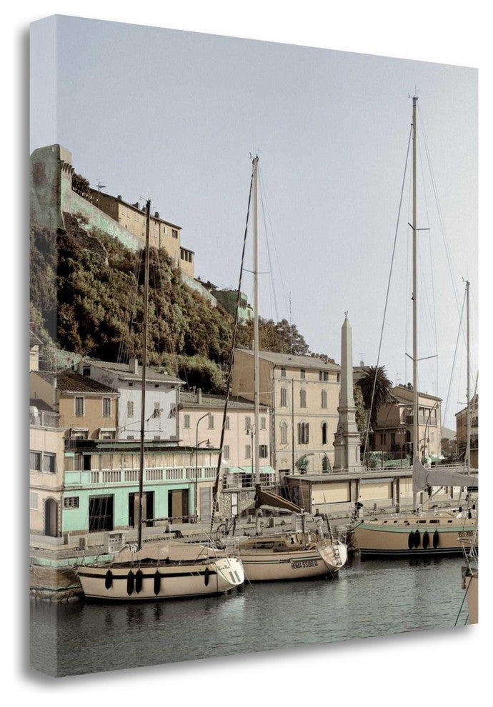 "Tuscany Harbor - 2" By Alan Blaustein, Giclee Print on Gallery Wrap Canvas