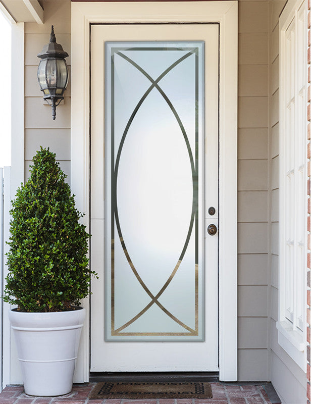 Interior Prehung Door or Interior Slab Door - Arcs - Primed - 28" x 96" -...