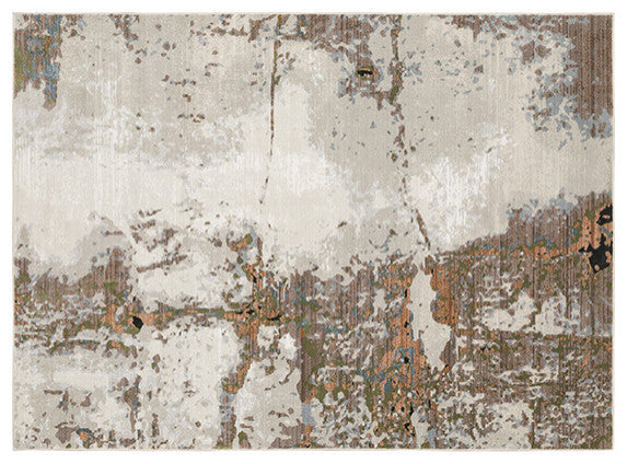 Oriental Weavers Caravan Gray and Pink 9'10"x12'10" Indoor Rug