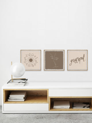 Always Grateful Triptych, 3-Piece Set, 12x12 Panels