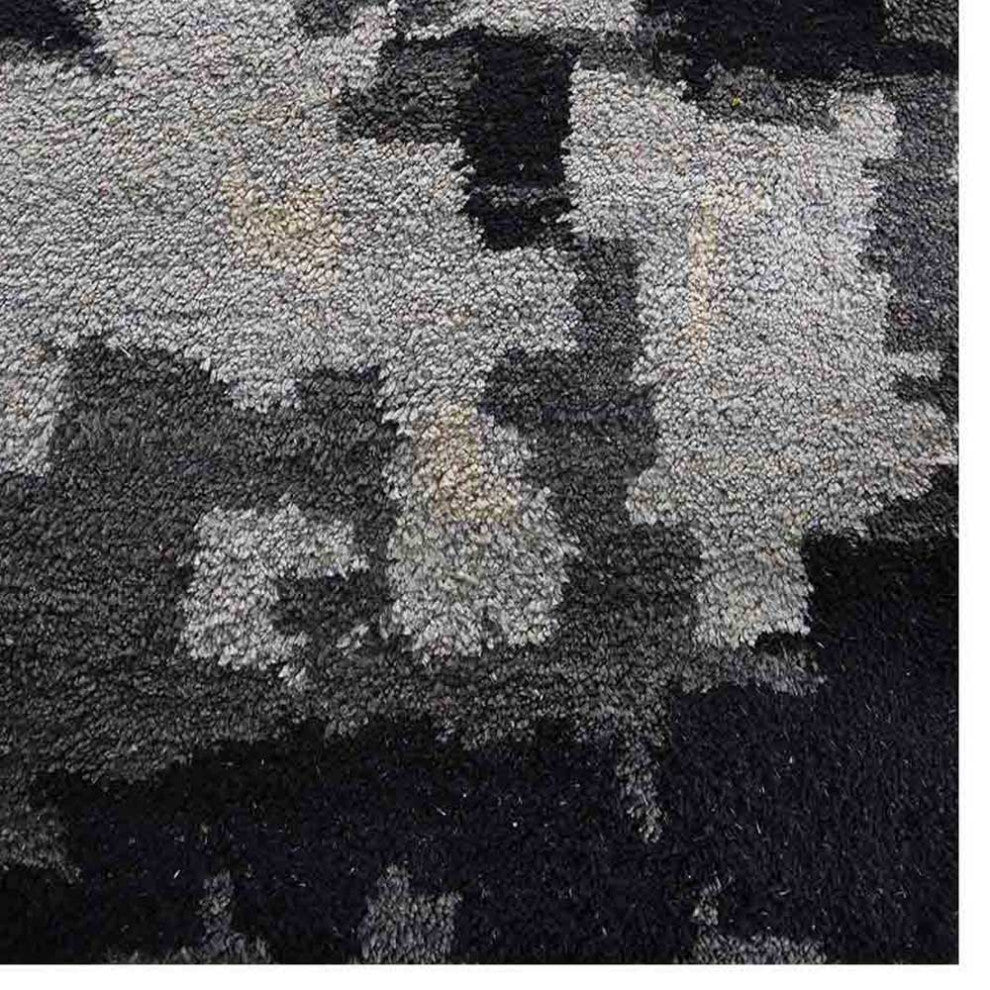 Hand Knotted Silk Area Rug Abstract Multicolor, [Rectangle] 6'x9'
