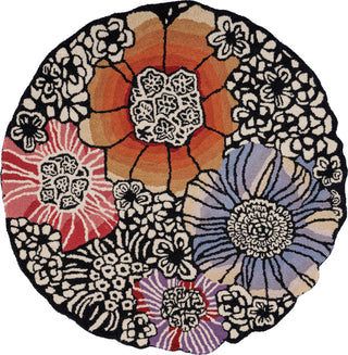 Spring Blossoms Area Rug, 4' Round
