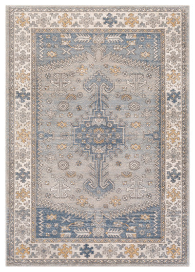 Surya Seattle STA-2311 5'3"x7'3" Rug, Medium Gray/Denim/Light Gray/Khaki/White