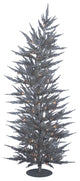 Vickerman B161751Led 5' Silver Laser Christmas Tree, Warm White Led Lights