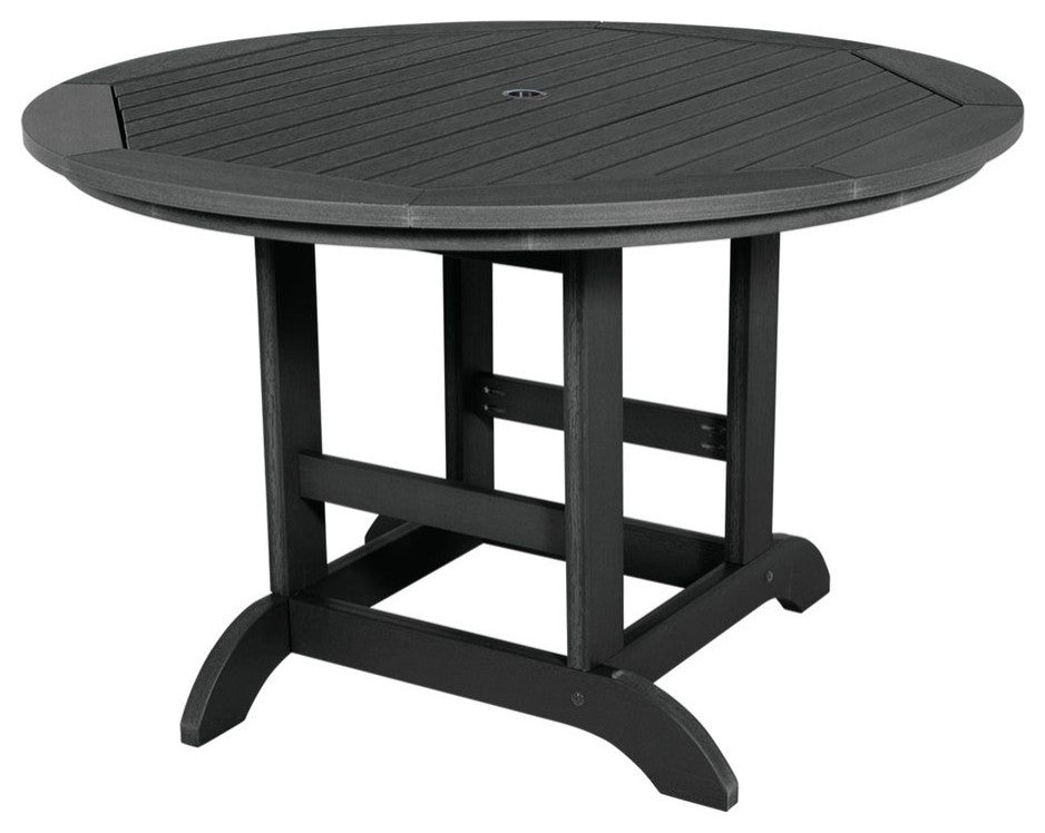 Weatherly 5-Piece Round Dining Set, Black