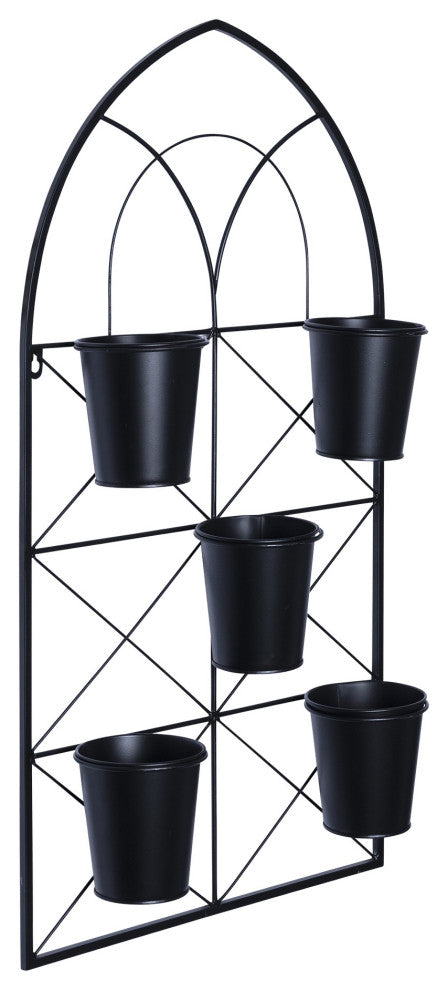 Metal Plant Pots Wall Hanging