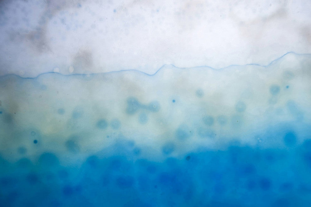 "Blue Liquid" Painting Print on Canvas