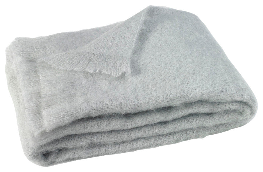 Mohair Throws, Silver