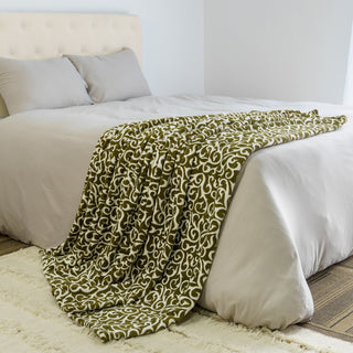 Nika Throw Blanket, Military Olive