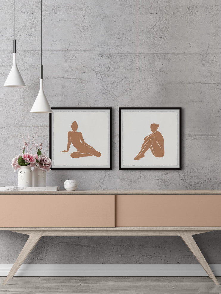 Feeling the Sunshine Diptych, Set of 2, 32x32 Panels