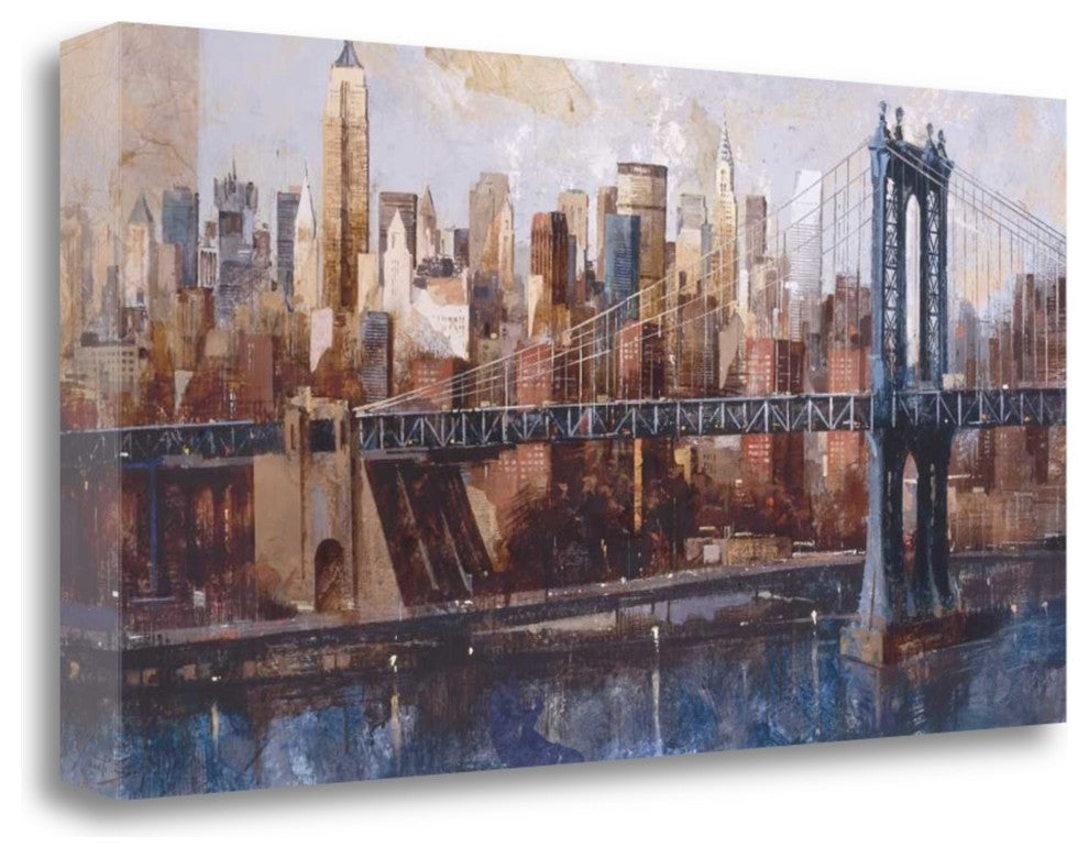 "Manhattan Bridge VIew" By Marti Bofarull, Giclee Print on Gallery Wrap Canvas