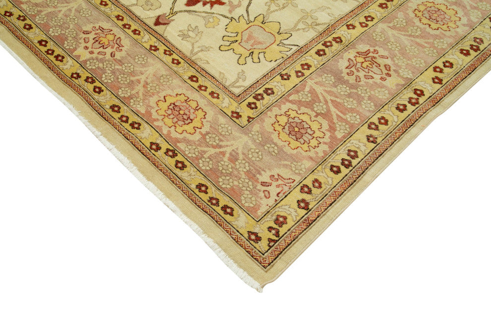 Rug N Carpet - Handmade Oriental 8' 10" x 11' 10" Unique Oushak Area Rug