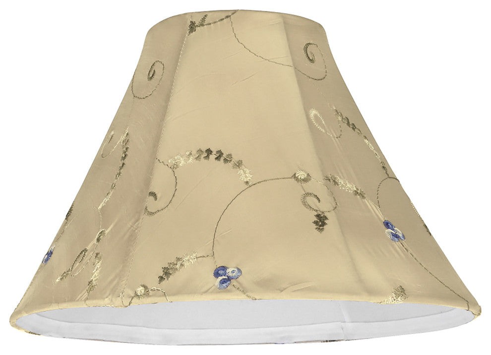 58026 Bell Shape UNO Construction Lamp Shade in Gold, 10" Wide, 4"x10"x7"