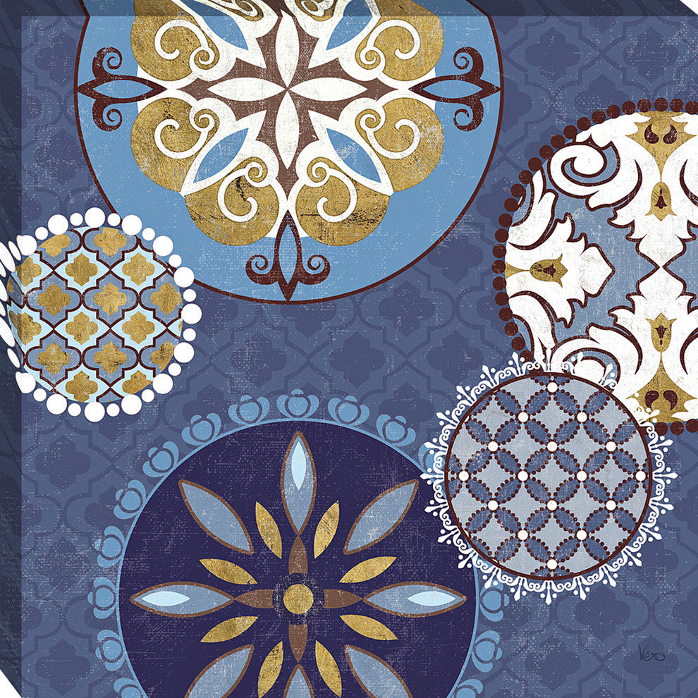 "Mediterranean Blue II" By Veronique Charron, Giclee on Gallery Wrap Canvas