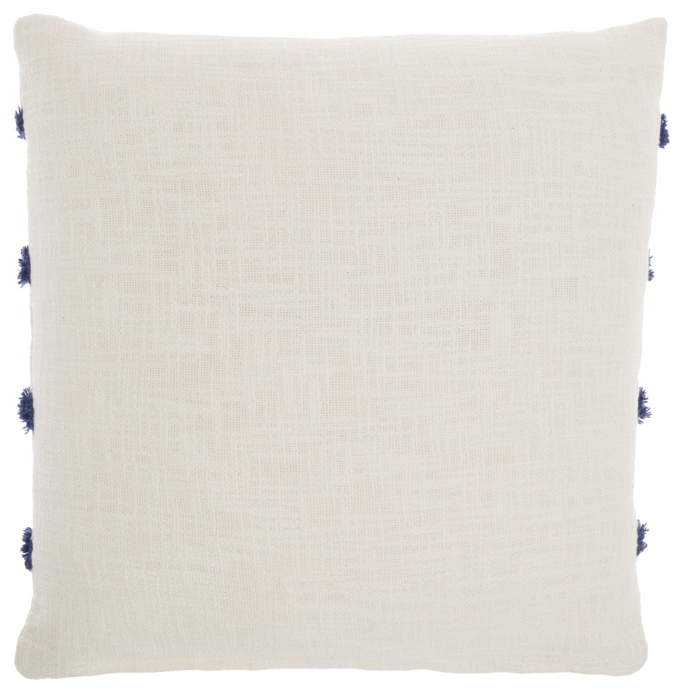 Mina Victory GC576 Throw Pillow, Blue Ink, 18"X18"