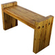 Haussmann Teak Block Bench 36 x 12.5 x 20.5 inch High KD Oak Oil