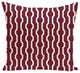 Nuts And Bolts, Decorative Geometric Print Pillow, Cranberry, 26"x26"