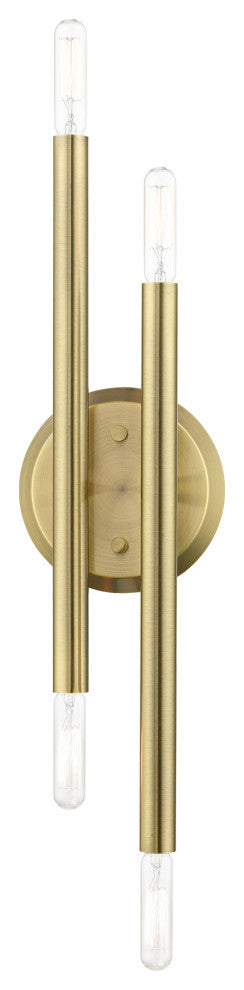 Soho 4 Light Antique Brass ADA Sconce