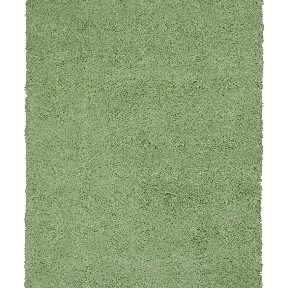 3'X5' Spearmint Green Indoor Shag Rug