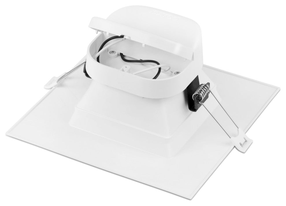 9 watt LED Direct Wire Downlight - 6 inch - 5000K - 120 volt - Dimmable - Square