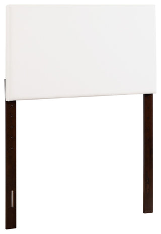 Novo Faux Leather Headboard, White, Twin