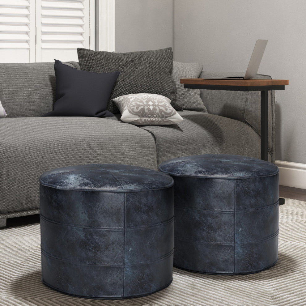 Connor Round Pouf
