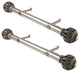 Lennox 1.5" Side Curtain Rod, Satin Nickel, 18"