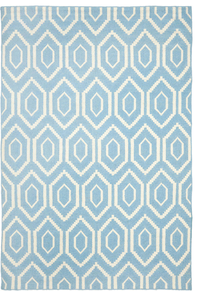 Safavieh Dhurries Dhu556B Blue, Ivory Area Rug