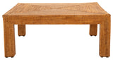 La Jolla Rattan Square Coffee Table, Honey Brown