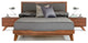 Nova Domus Soria Gray and Walnut Bed, Eastern King
