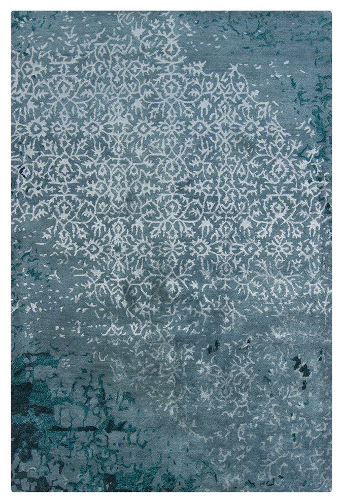 Rupec Contemporary Area Rug, Blue, 5''x7''6"