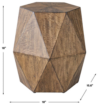 Uttermost 25274 Volker Honey Geometric Accent Table