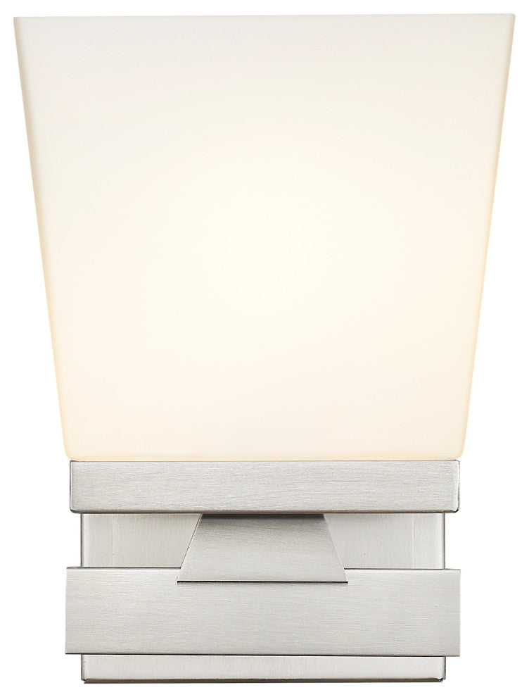 Zlite 1937-1S-BN 1-Light Wall Sconce, Etched Opal
